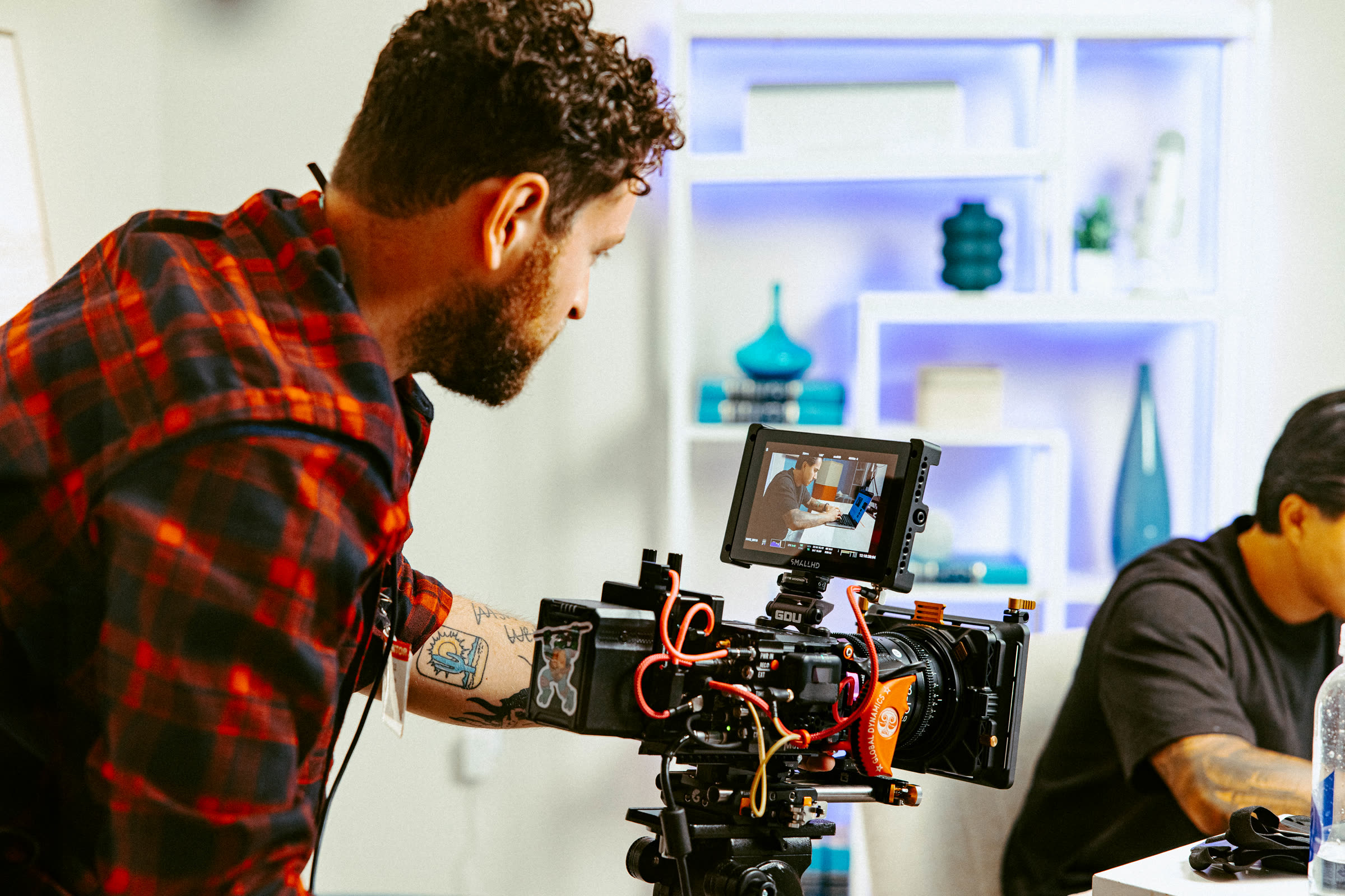 Crew on set